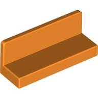 Lego panel lavička 1x3x1, oranžová (6287380)